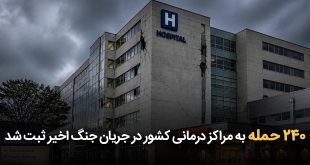 حمله به مراکز درمانی کشور در جریان جنگ اخیر ثبت شد 310x165 - 240 حمله به مراکز درمانی کشور در جریان جنگ اخیر ثبت شد